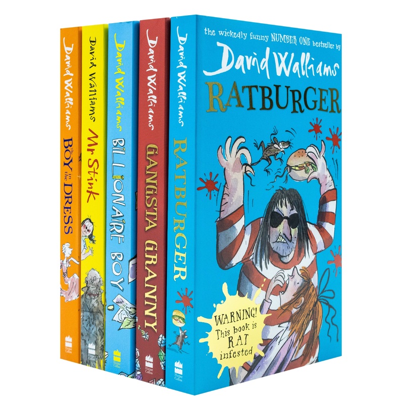 The World Of David Walliams Collection – 5 Paperback Books for Kids (Shrinwrap)