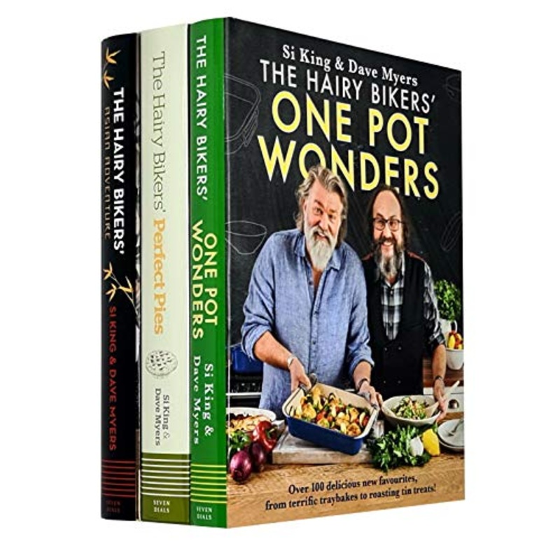 The Hairy Bikers Collection 3 Books Set (One Pot Wonders, Perfect Pies, Asian Adventure)by Si King & Dave Myers