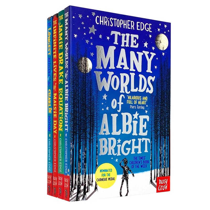 Christopher Edge 4 Books Collection Set Inc Jamie Drake Equation, Many Worlds of Albie Bright…