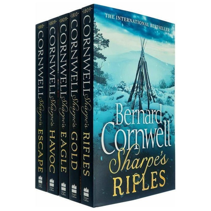 Sharpe Series Books 6 – 10 Collection Box Set by Bernard Cornwell (Sharpe’s Rifles 1809, Havoc 1809, Eagle 1809, Gold 1809 & Escape 1810)