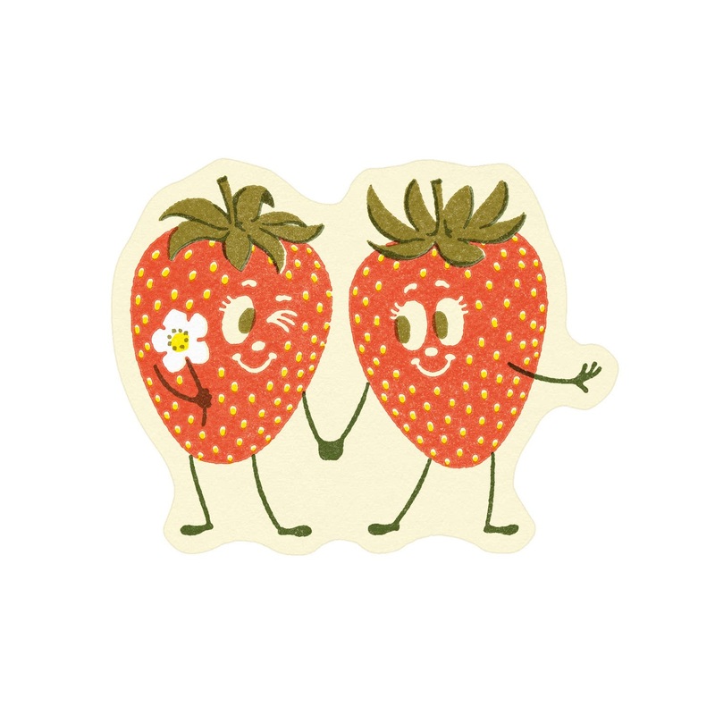 Strawberry Friends Sticker