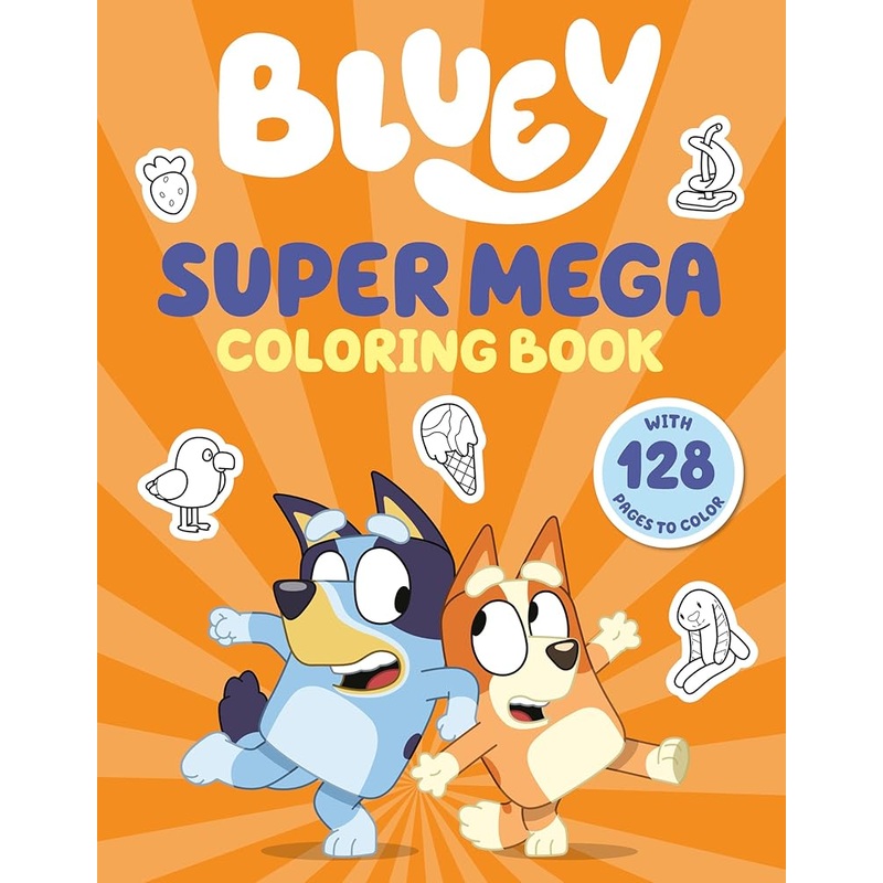 (09/30/25 PREORDER) Bluey: Super Mega Coloring Book