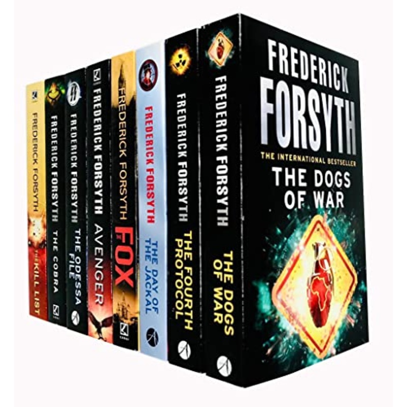 Frederick Forsyth 8-Book Set | The Kill List, The Cobra, Day of the Jackal & More | Spy Thriller, Crime Fiction, Suspense, Bestseller Series
