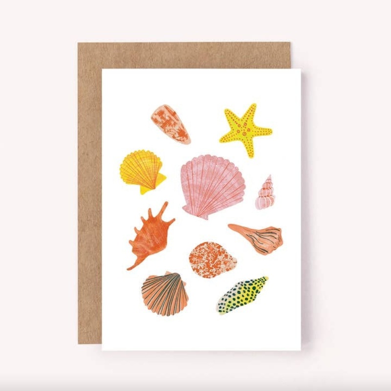 Seashells Greeting Card – Illustrated Shells Card