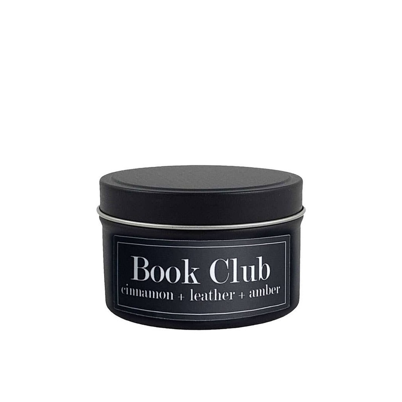 Fly Paper Products – Book Club Sandalwood + Amber 4oz Soy Candle