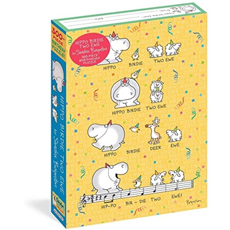 Hippo Birdie Two Ewe Birthday Puzzle: 300 Piece Jigsaw Puzzle (Workman Puzzles)