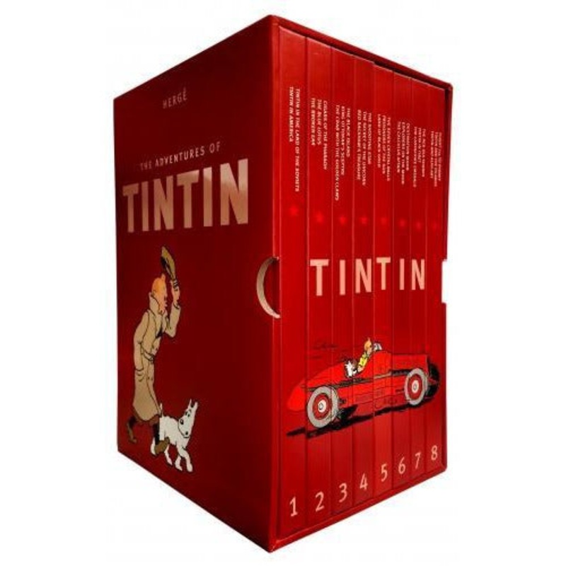 The Complete Adventures Of Tintin Collection 8 Books Box Gift Set By Herge