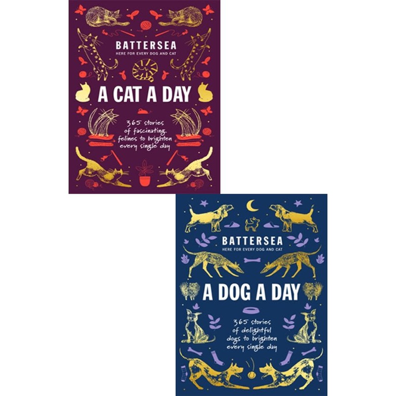 Battersea Dogs and Cats Home 2 Books Collection Set Battersea Dogs and Cats Home – A Cat a Day, Battersea Dogs and Cats Home – A Dog a Day