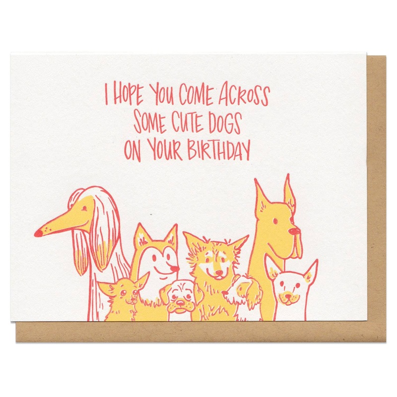 Frog & Toad Press – Cute Dogs Birthday Greeting Card