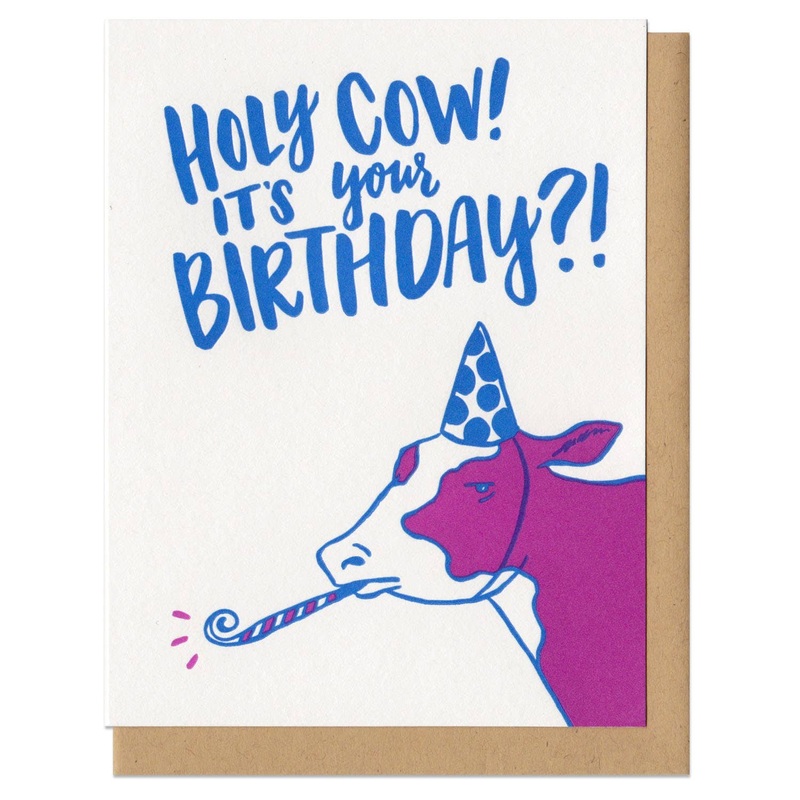 Frog & Toad Press – Holy Cow! It’s Your Birthday Greeting Card