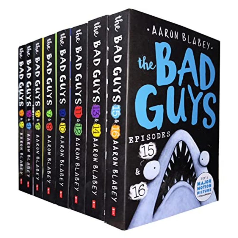 The Bad Guys by Aaron Blabey  8 Book Collection (Episodes 116) | Fun, Engaging Illustrated Children’s Fiction Series for Kids & Young Readers