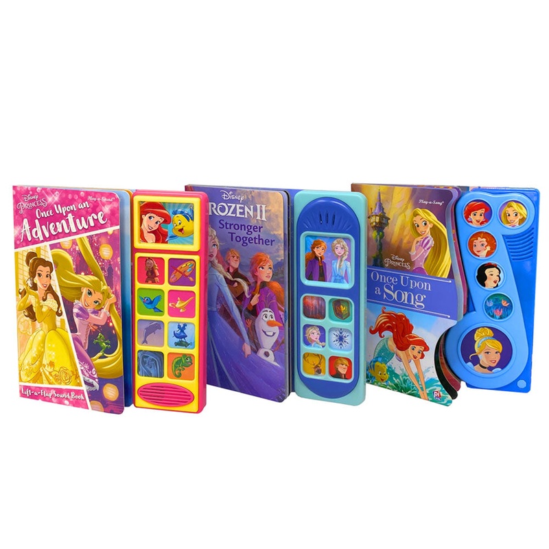 Disney Princess Play A Sound 3 Book Set Collection, Once Upon An Adventure…