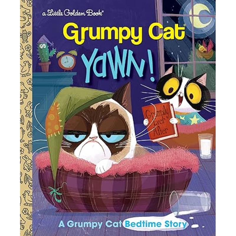 Yawn! A Grumpy Cat Bedtime Story (Grumpy Cat) (Little Golden Book)