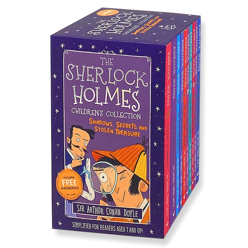 Sherlock Holmes Children’s Collection: Shadows, Secrets and Stolen Treasure 10 Books (Series 1) By Sir Arthur Conan Doyle