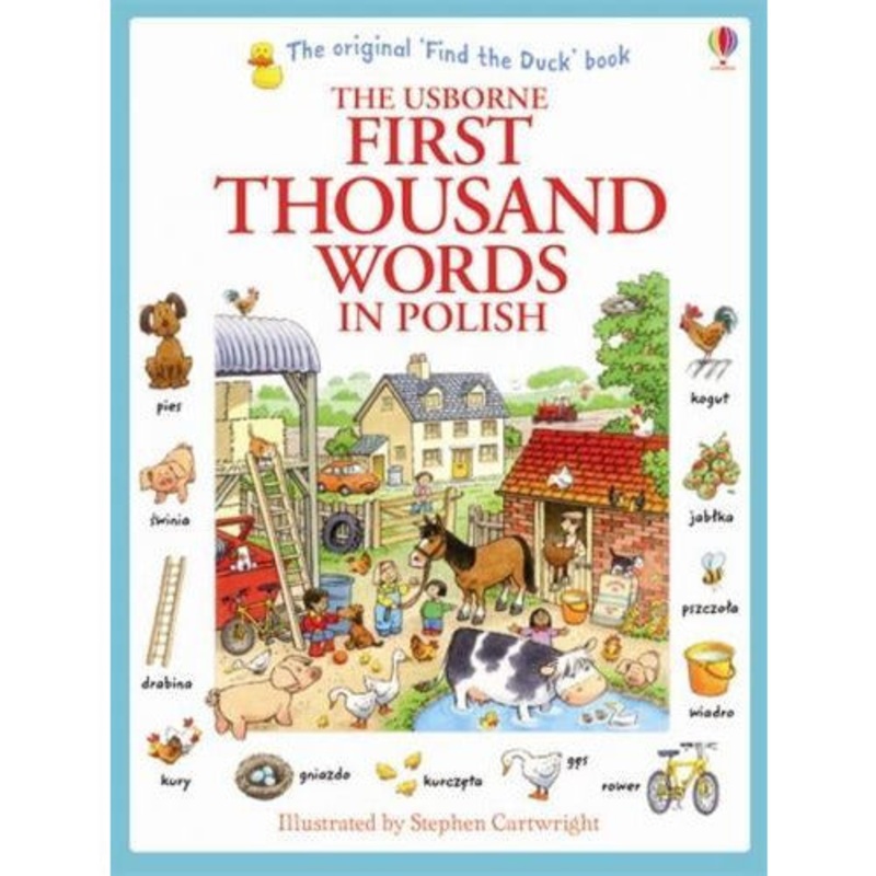 Usborne My First Thousand Words In Polish Book New Paperback