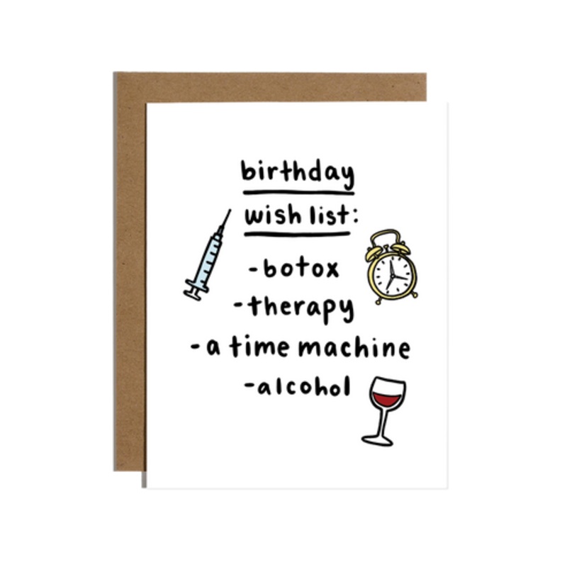 Birthday Wish List Card
