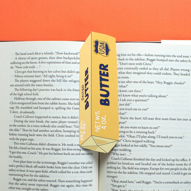 Humdrum Paper – Stick of Butter Bookmark (it’s die cut!)