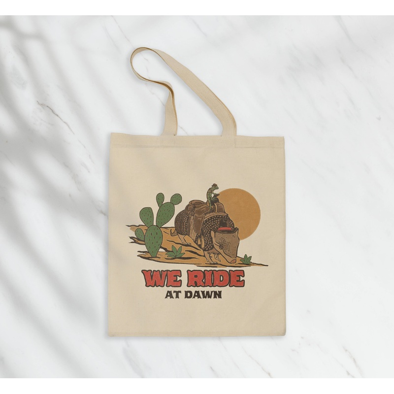 Armadillo Cowboy Tote