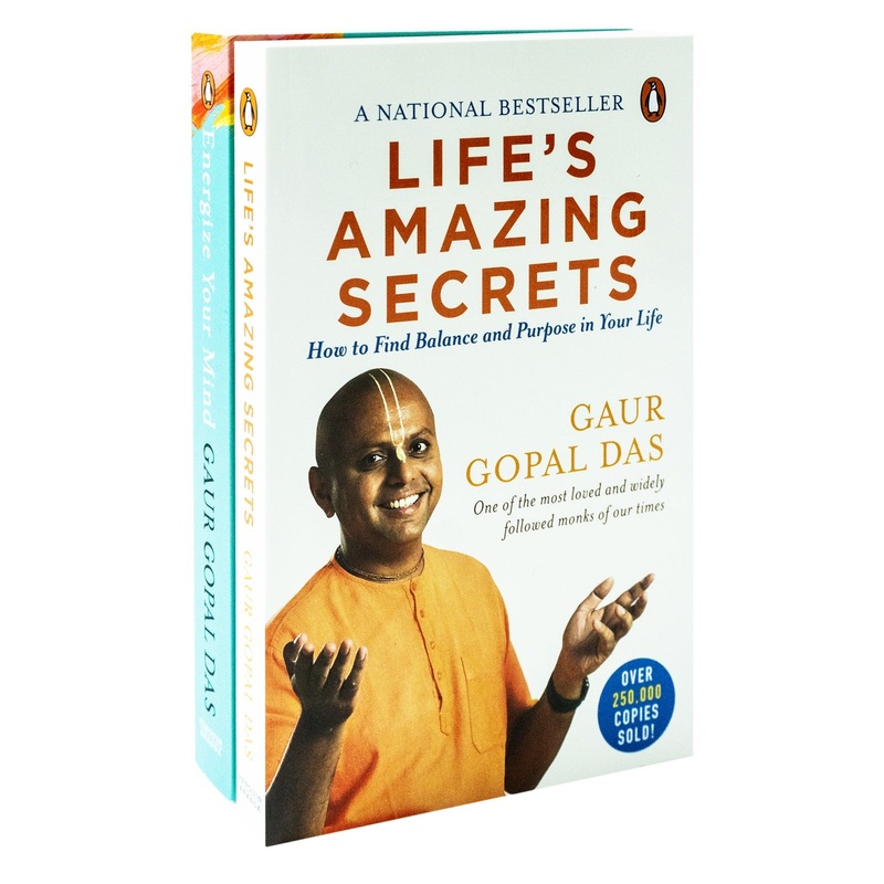 Gaur Gopal Das 2 Books Collection Set:- Life’s Amazing Secrets: How To Find Balance And Purpose In Your Life, Energize Your Mind: Learn the Art of Mastering Your Thoughts, Feelings and Emotions