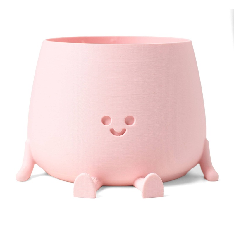 Ingadi – Happy Pot Planter – Peach Pink: Medium