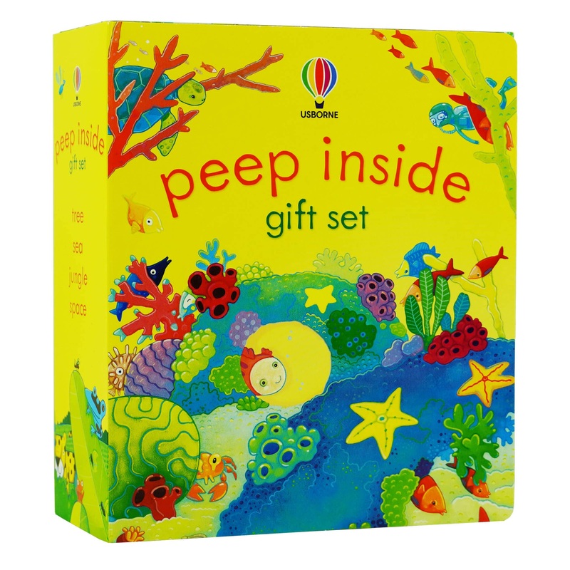 Usborne Peep Inside Collection 4 Books Gift Set – Peep Inside Space, Sea, Jungle, Tree