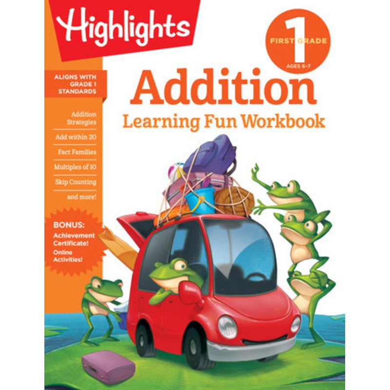 1st Grade Addition Learning Fun Workbook