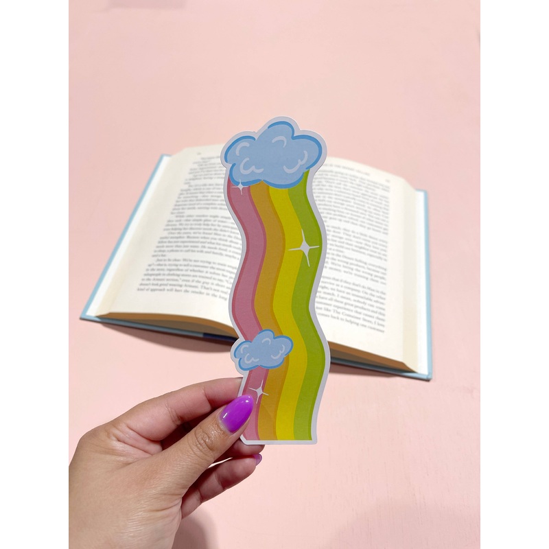 Bloomwolf Studio: Rainbow and Cloud Bookmark