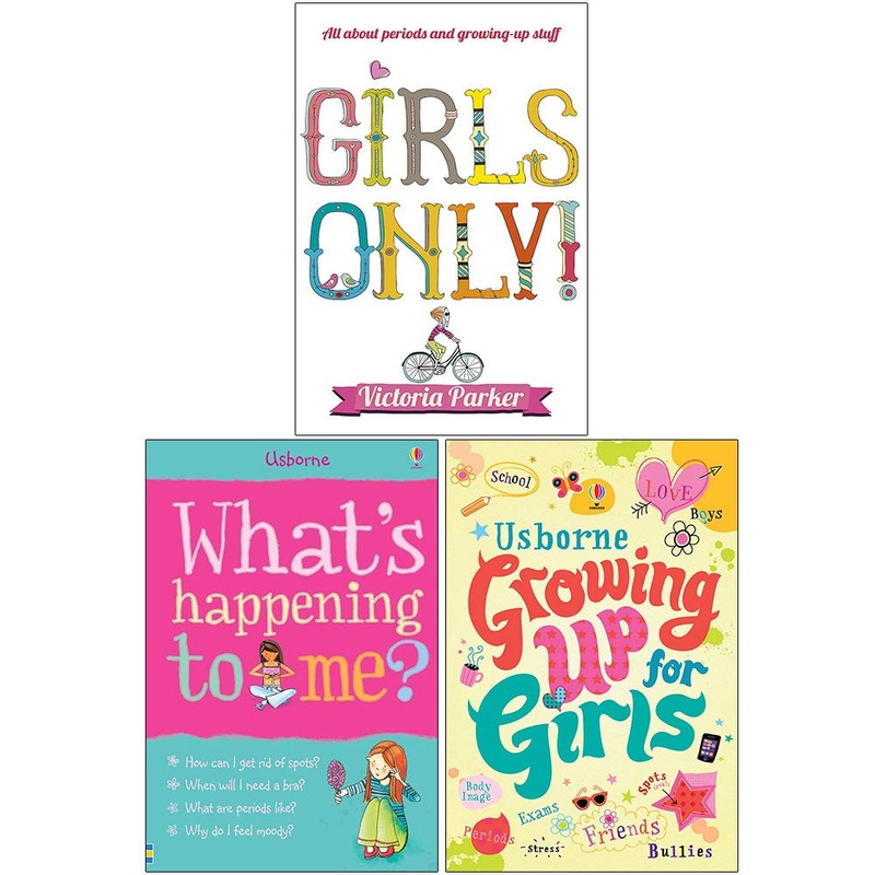 Growing Up For Girls 3 Books Set Collection, Girls Only, What’s Happening to Me Girls