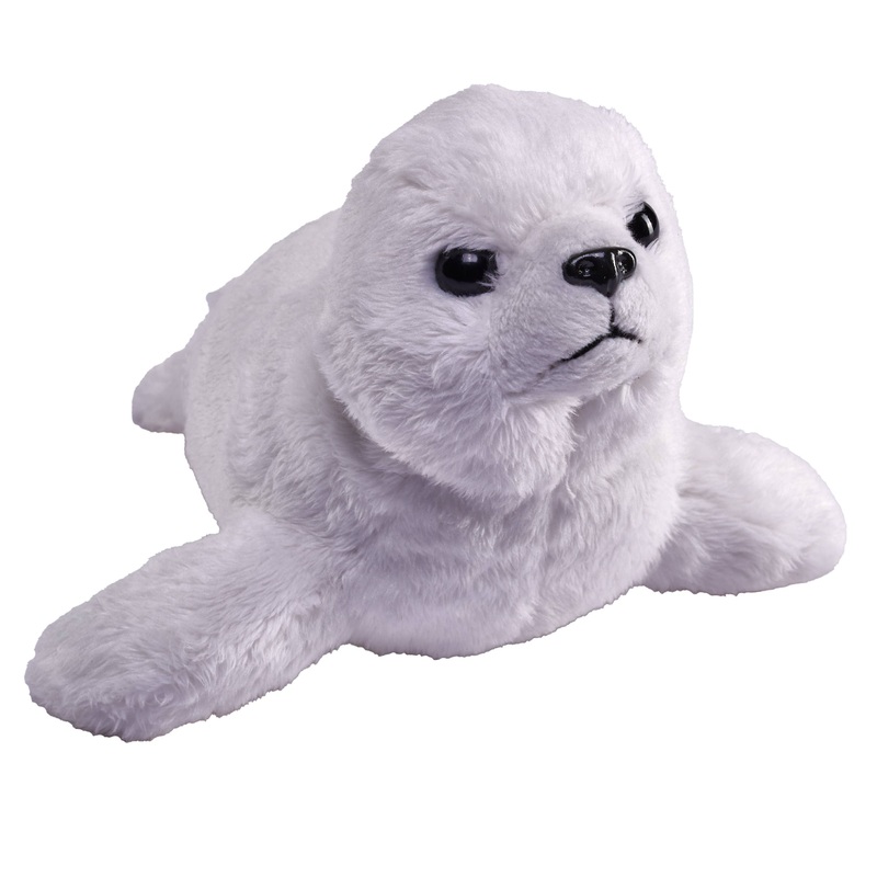 Wild Republic – Pocketkins-ECO-Harp Seal Stuffed Animal 5″