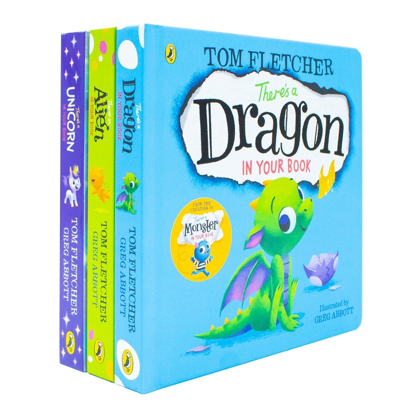 Who’s In Your Book? Series By Tom Fletcher 3 Picture Books Collection Set ( Alien, Dragon, Unicorn )