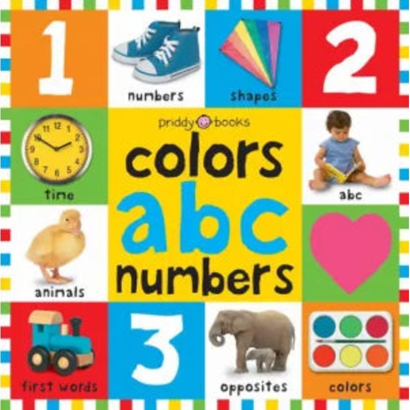 Big Board Books Colors, Abc, Numbers Board Book
