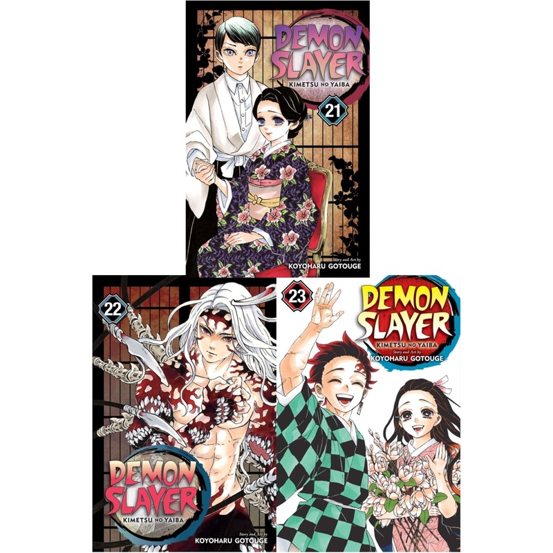 Demon Slayer Vol 21,22,23 Collection 3 Books Set By Kimetsu No Yaiba and Koyoharu Gotouge