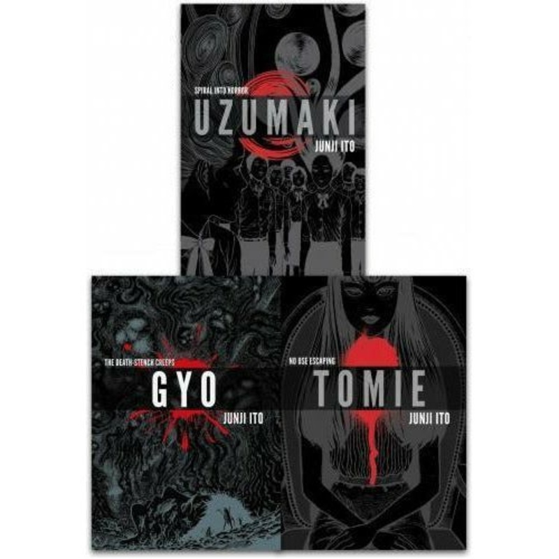 Junji Ito Collection 3 Books Set Deluxe Edition Uzumaki Gyo Tomie