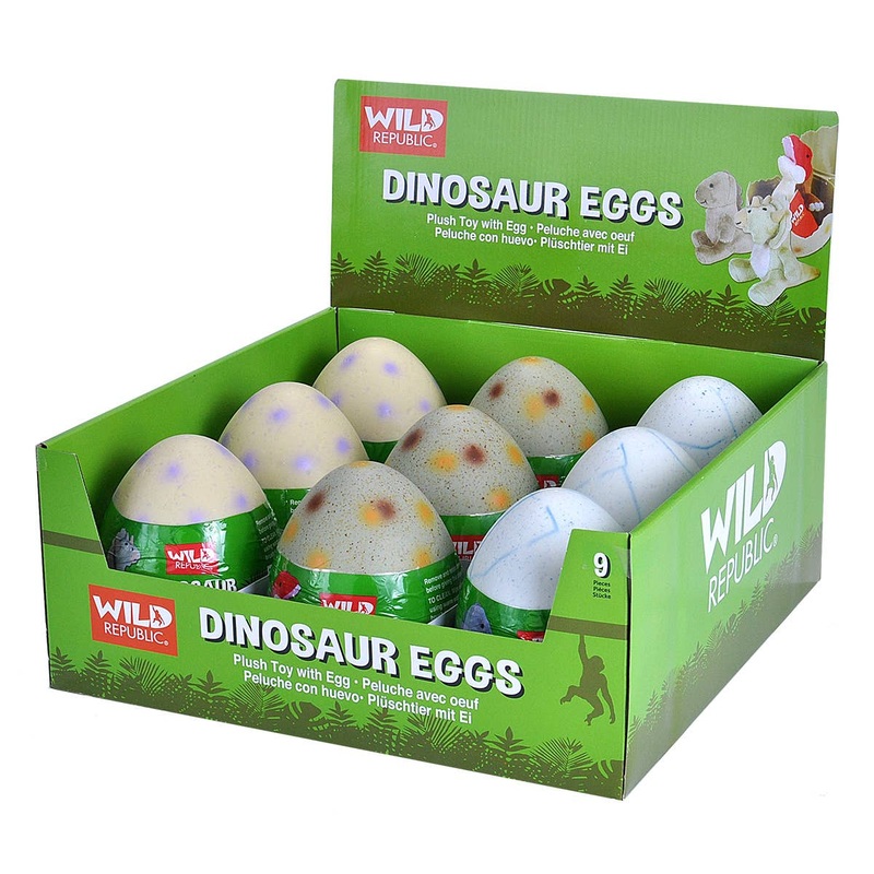 Wild Republic – PDQ 9 Dinosaur Eggs Stuffed Animal