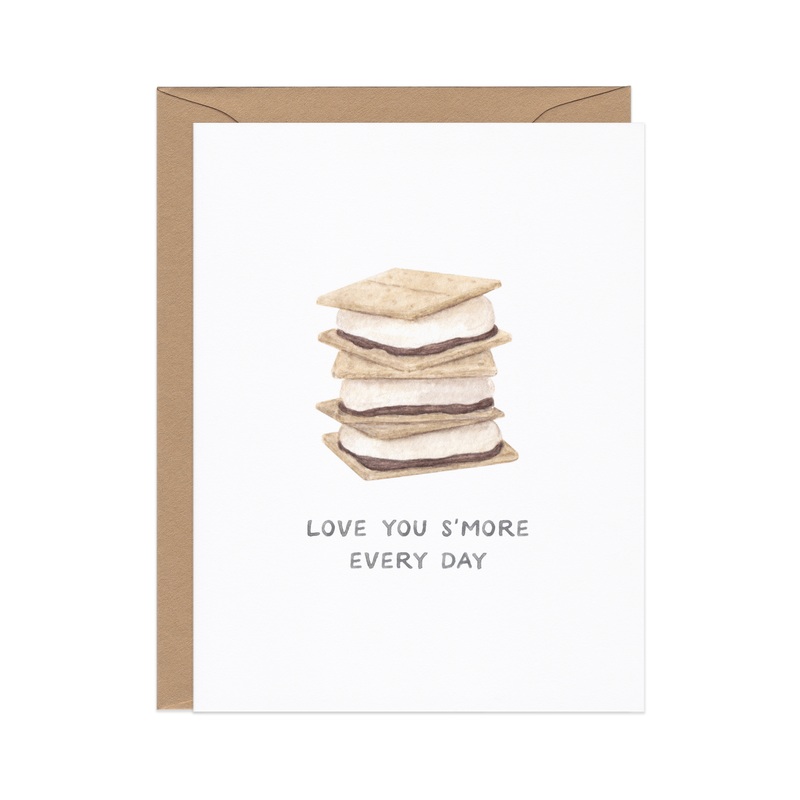 Love You S’more  Food Pun Love / Anniversary Card