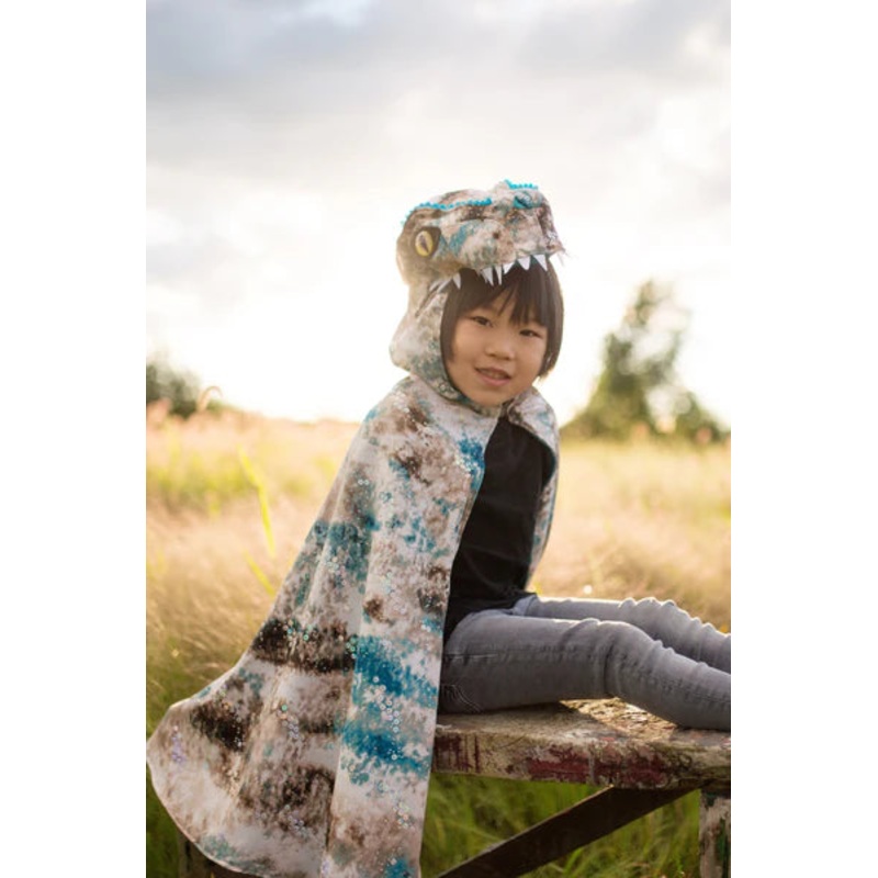 Raptor Cape, Teal/Brown 5-6