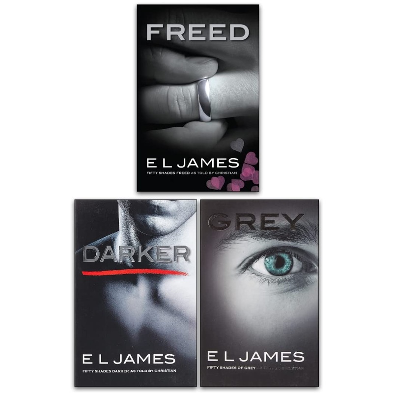 Fifty Shades Trilogy 3 Book Set by E. L. James  Grey, Darker, Freed  Bestselling Adult Romance, Erotic Fiction, Love Story, Contemporary Literature