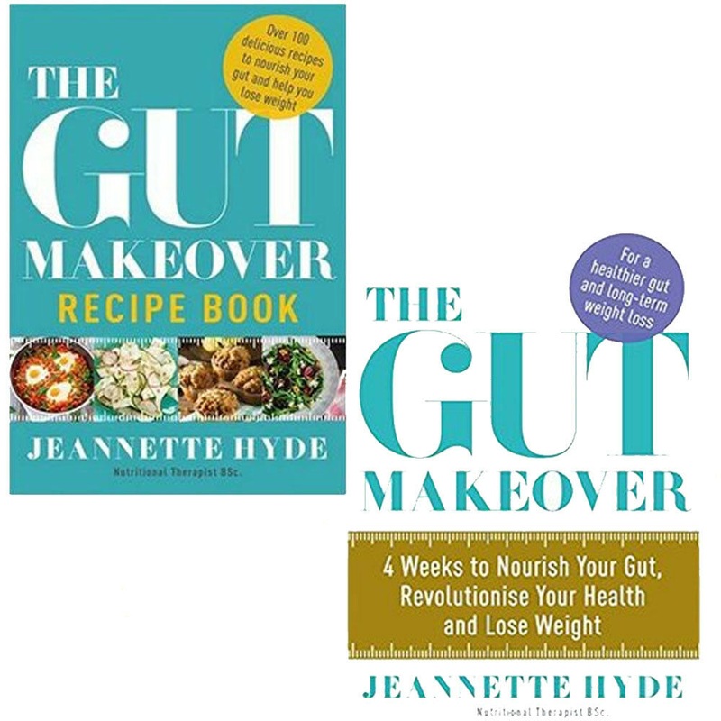 Jeannette Hyde Gut Makeover Collection 2 Books Set – Recipe Book, 4 Weeks to Nourish Your Gut, Revolutionise Your Health and Lose Weight