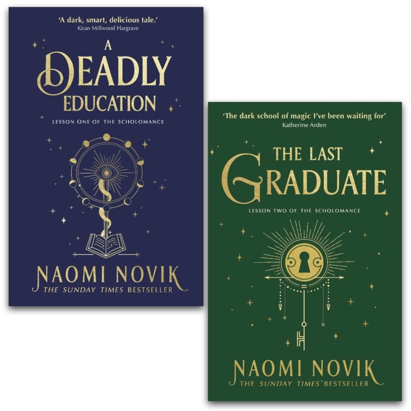 Naomi Novik Scholomance Series 2 Books Collection Set (A Deadly Education, The Last Graduate)