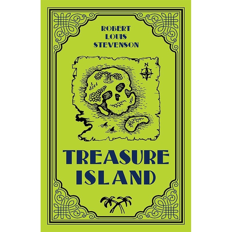 Treasure Island Robert Louis Stevenson Classic Novel, (Sailing Adventure, Tale of Strength and Courage, Required Literature), Ribbon Page Marker, Perfect for Gifting