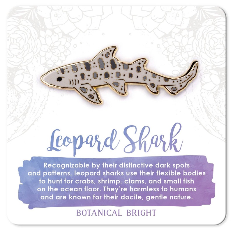 Botanical Bright – Leopard Shark Enamel Pin