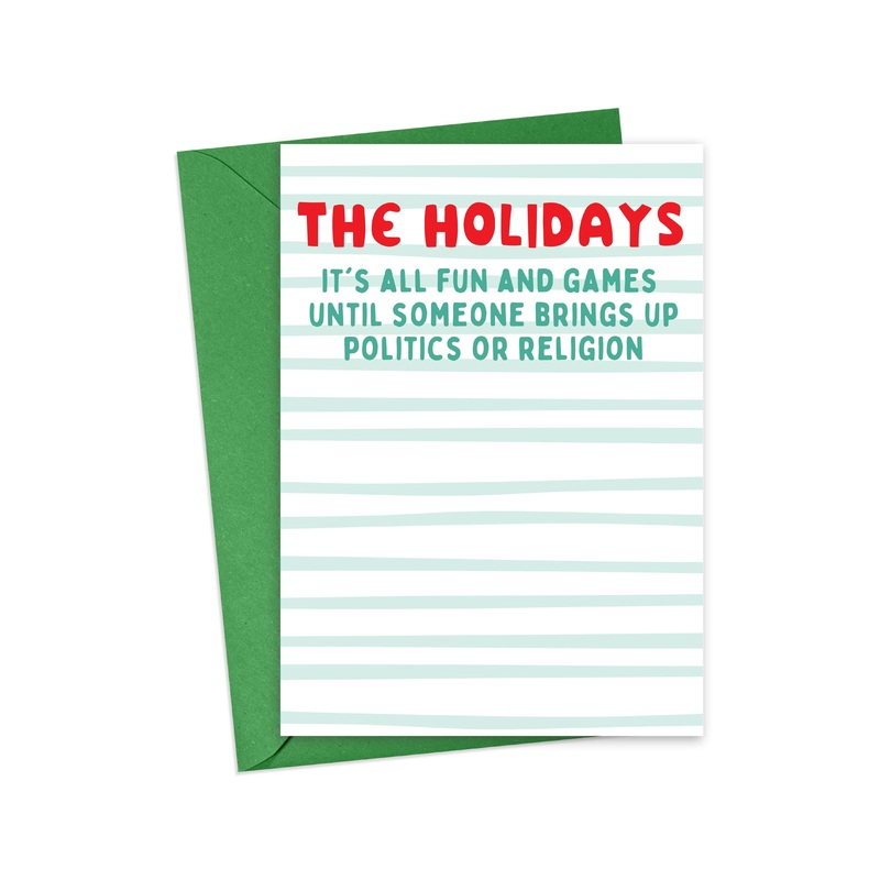 Greeting Card – Politics Funny Christmas Card Sassy Holiday Cards Xmas Gifts