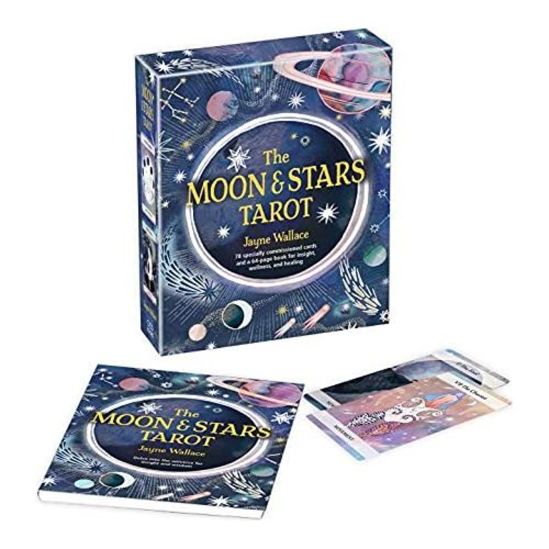 The Moon and Stars Tarot: Includes a full deck of 78 specially commissioned tarot cards and a 64-page illustrated book by Jayne Wallace