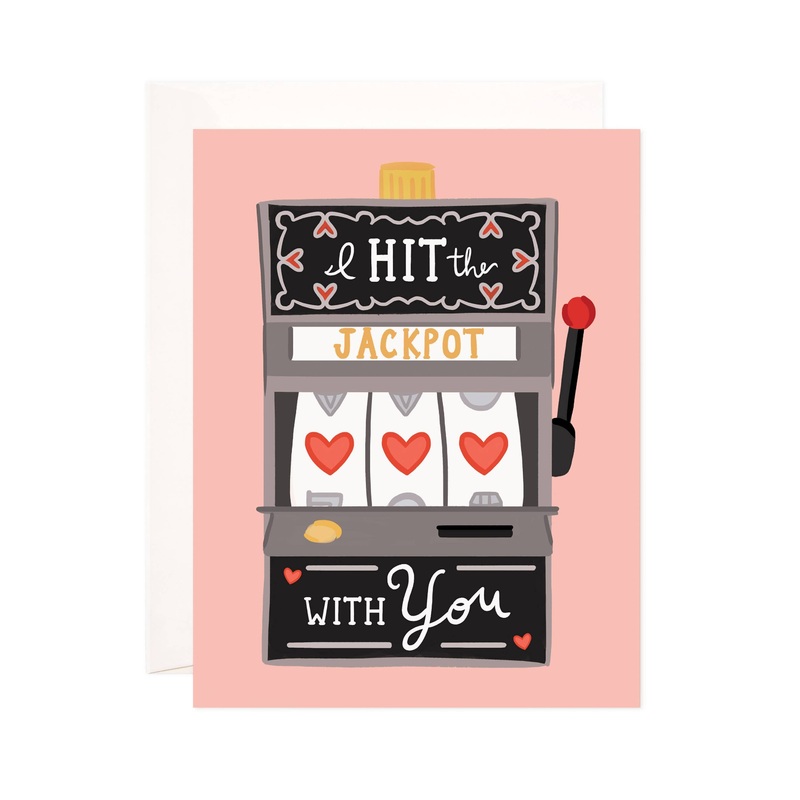 Love Jackpot Greeting Card – Perfect for Valentine’s Day