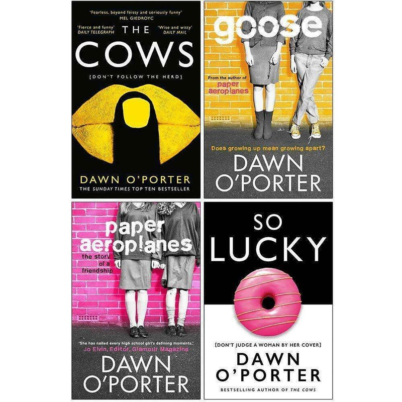 Dawn OPorter 4 Books Collection Set [Paper Aeroplanes,Goose,The Cows,So Lucky]