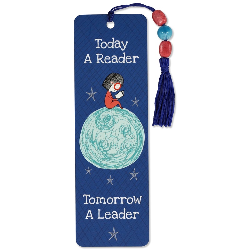 TODAY A READER, TOMORROW A LEADER BEADED BOOKMARK