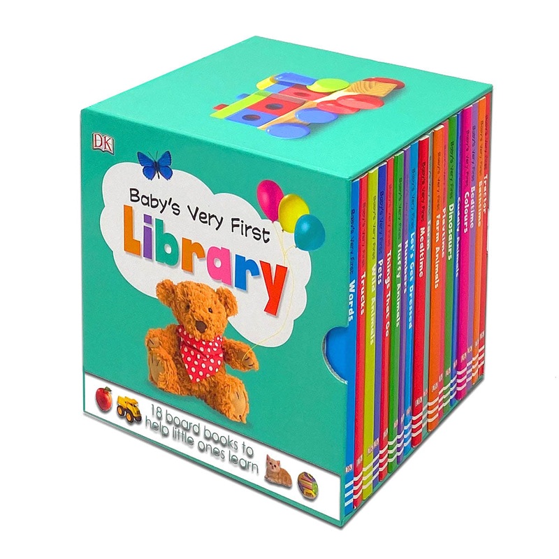 Baby’s Very First Library 18 Board Books Box Set To Help Little Ones Learn