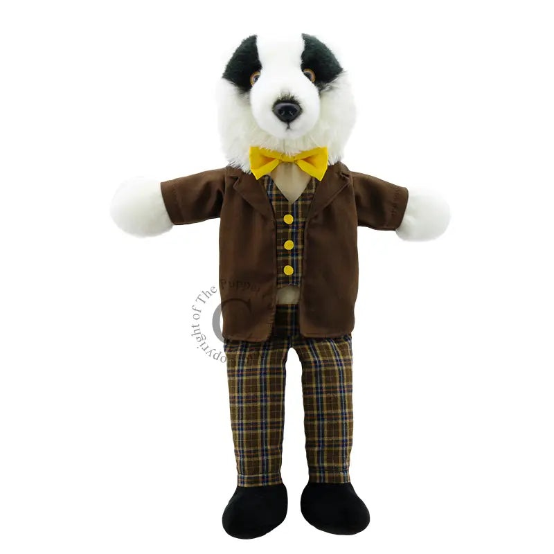 Dressed Animal Hand Puppets Badger