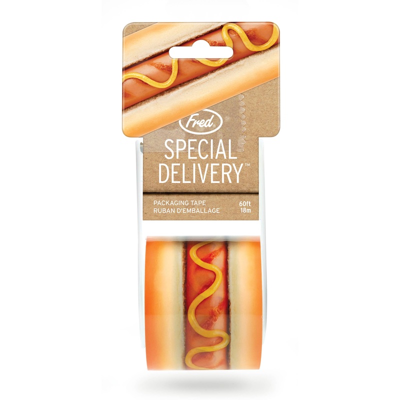 Fred & Friends – Special Delivery – HOT DOG – Printed Packing Tape