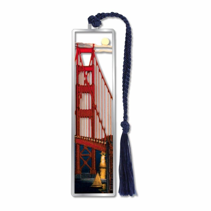 David Howell and Company – Moonlight On The Bridge Metal Bookmark